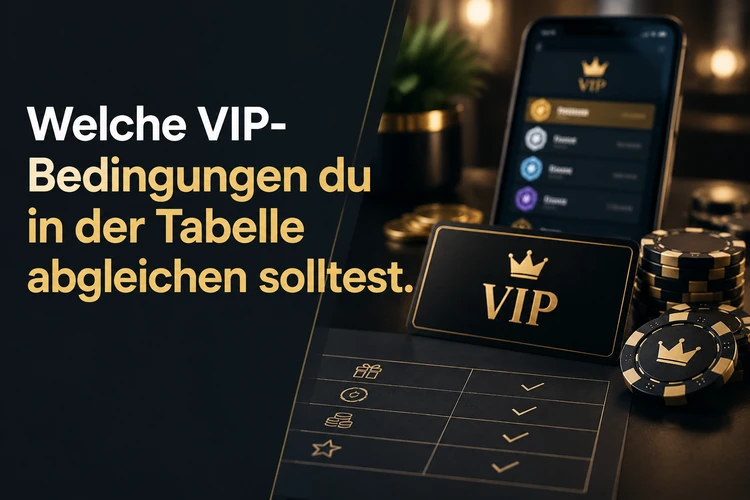 Welche VIP-Bedingungen du in der Tabelle abgleichen solltest